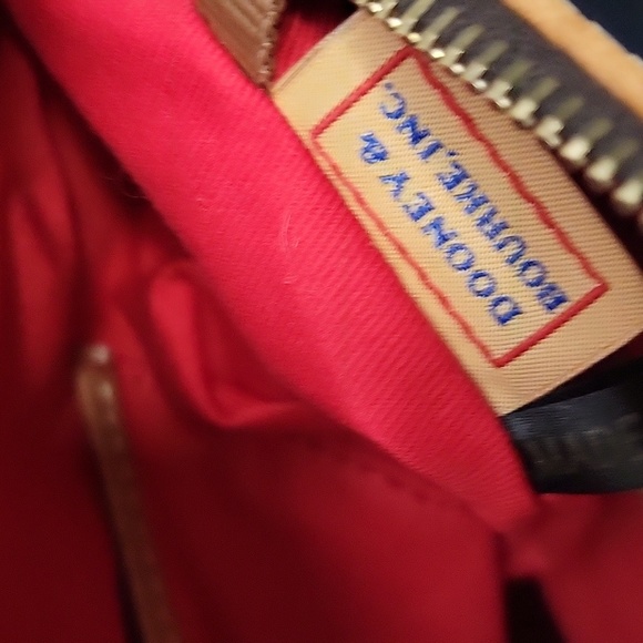 Dooney & Bourke, soft leather satchel, in Navy - Picture 11 of 16